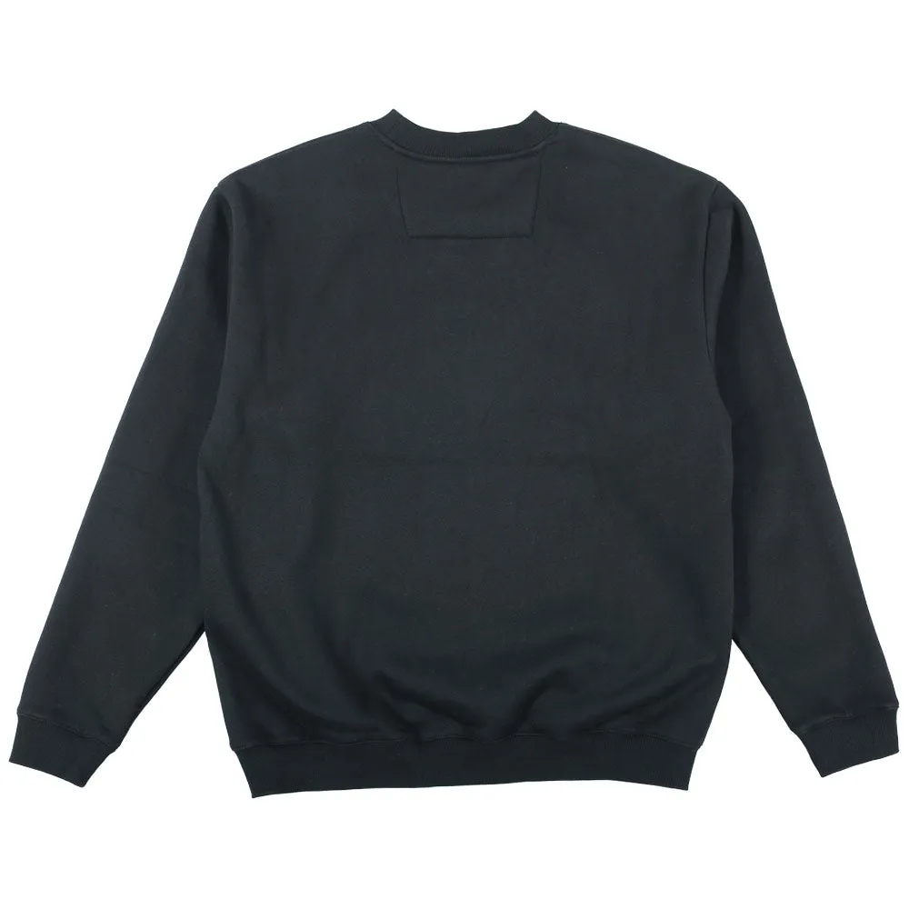 Theories Giza Applique Crewneck Black