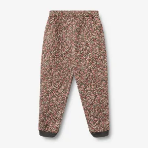 Thermo Pants Alex - raven wild flowers