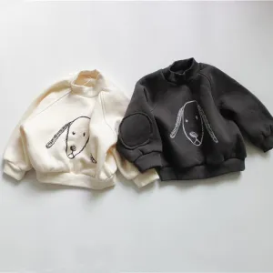 Thick Fleece Cartoon Sweatshirt