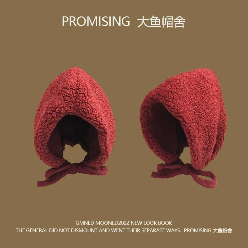 Thickened Lamb Wool Baotou Hat
