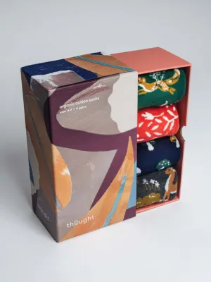 Thought Women's Yaella Woodlands Organic Cotton Sock Box