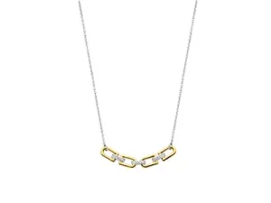 Ti Sento MilanoTwo-Tone Fancy Link Necklace 34044ZY/42