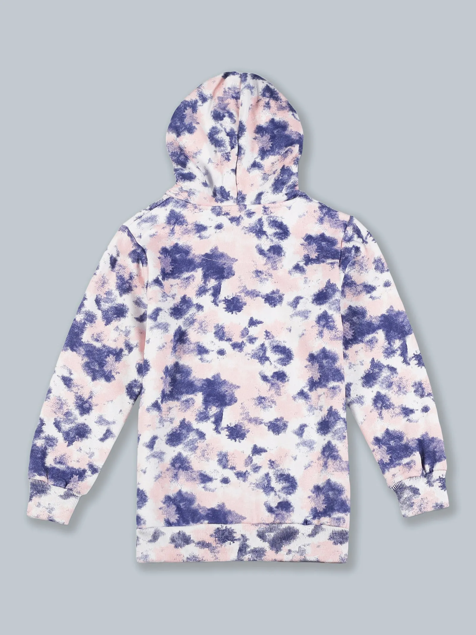 Tie & Dye Full Sleeve Hooded Sweatshirt