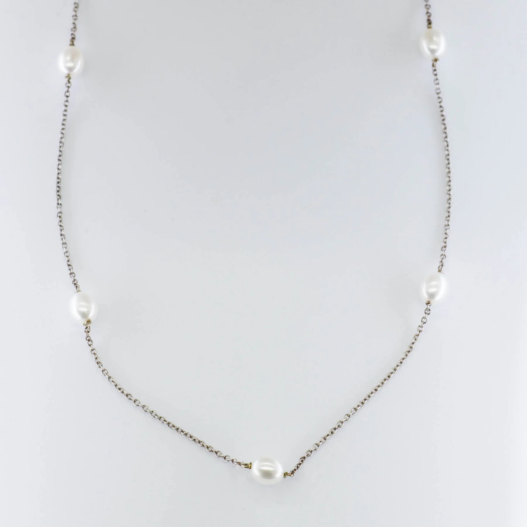 'Tiffany & Co.' Elsa Peretti Fresh Water Pearls Necklace | 16"|