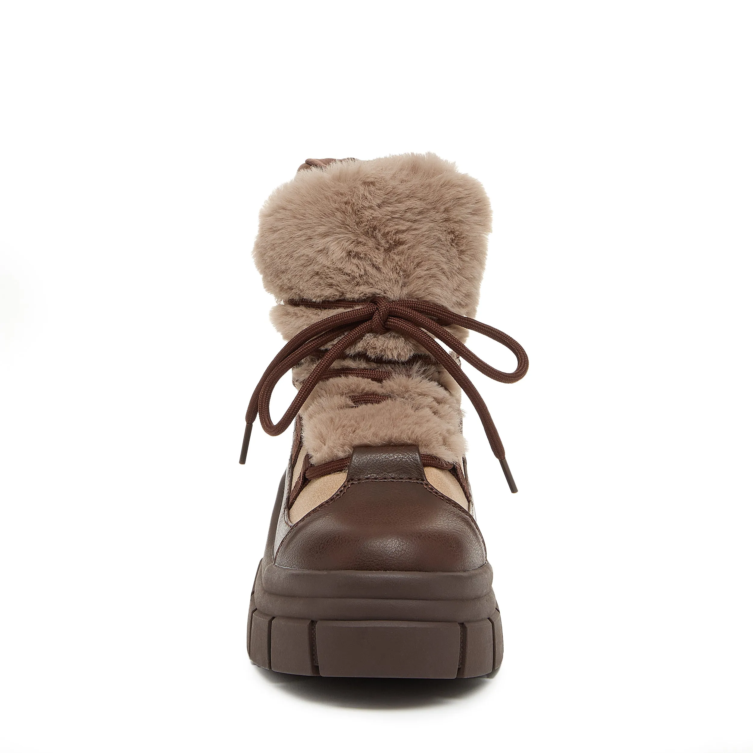 Tiger Taupe Chunky Boots