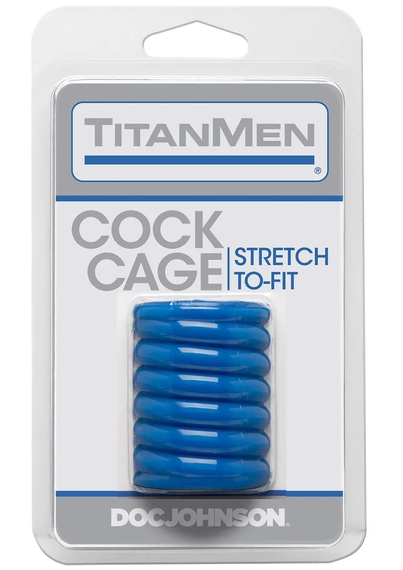 Titanmen Ribbed Stretch-To-Fit Cock Cage