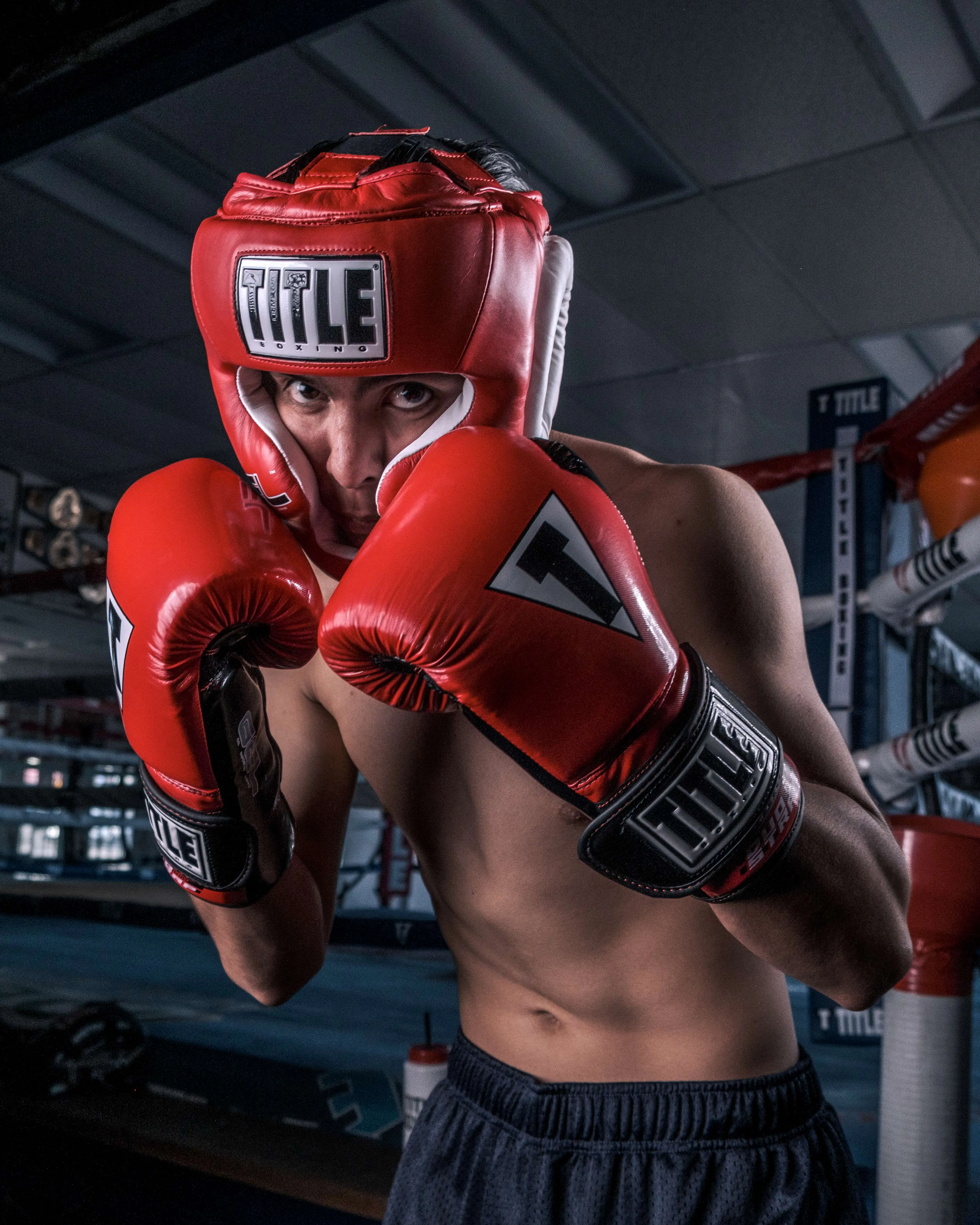 TITLE Boxing Gel World Full Face Training Headgear