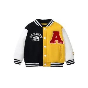 Toddler Boy Letter Print Design Warm Jacket