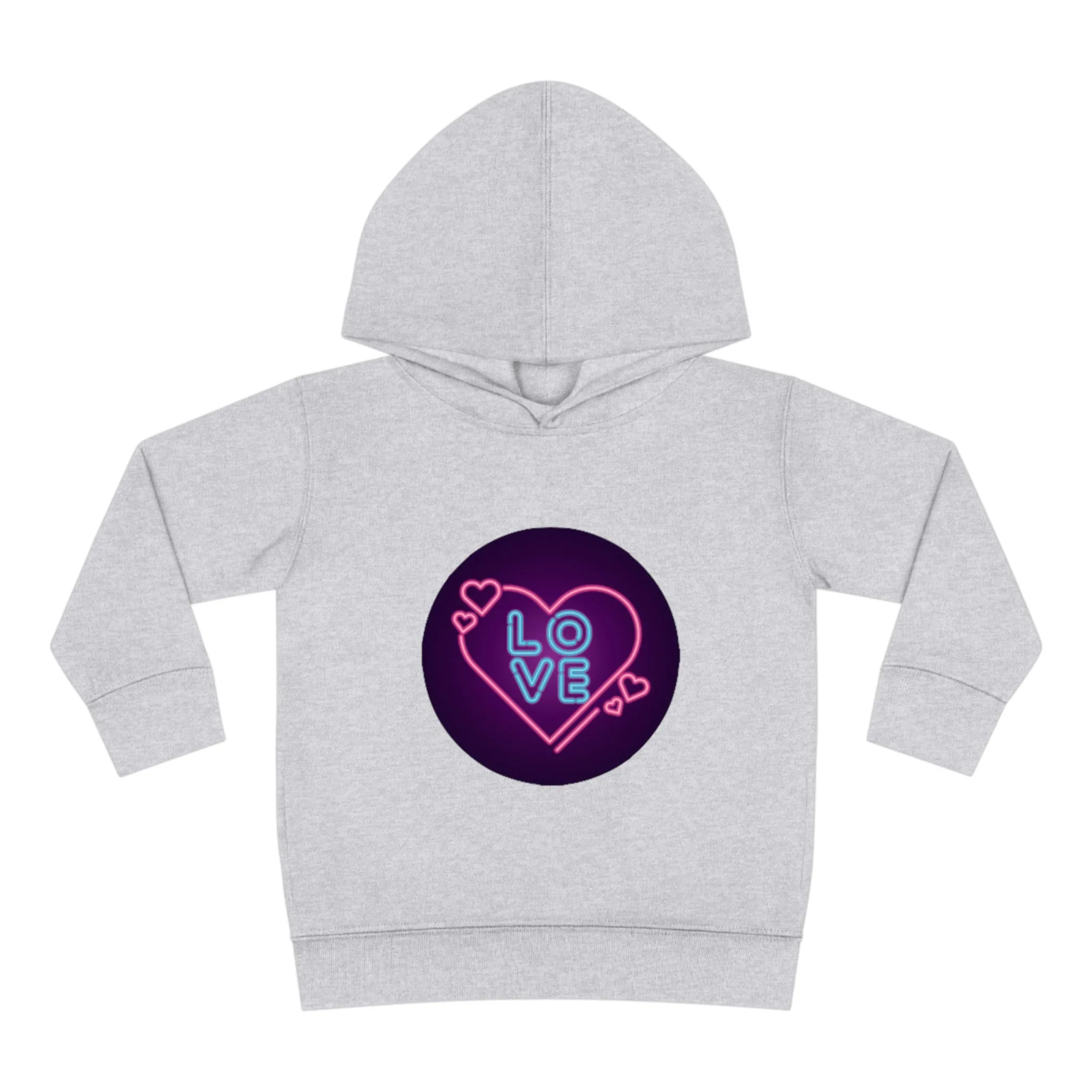 Toddler "Love Hearts"  Pullover Fleece Hoodie. Hoodie.Kids Clothes. Valentines Day. School Clothes. Pastel Colors. Gift for Kids