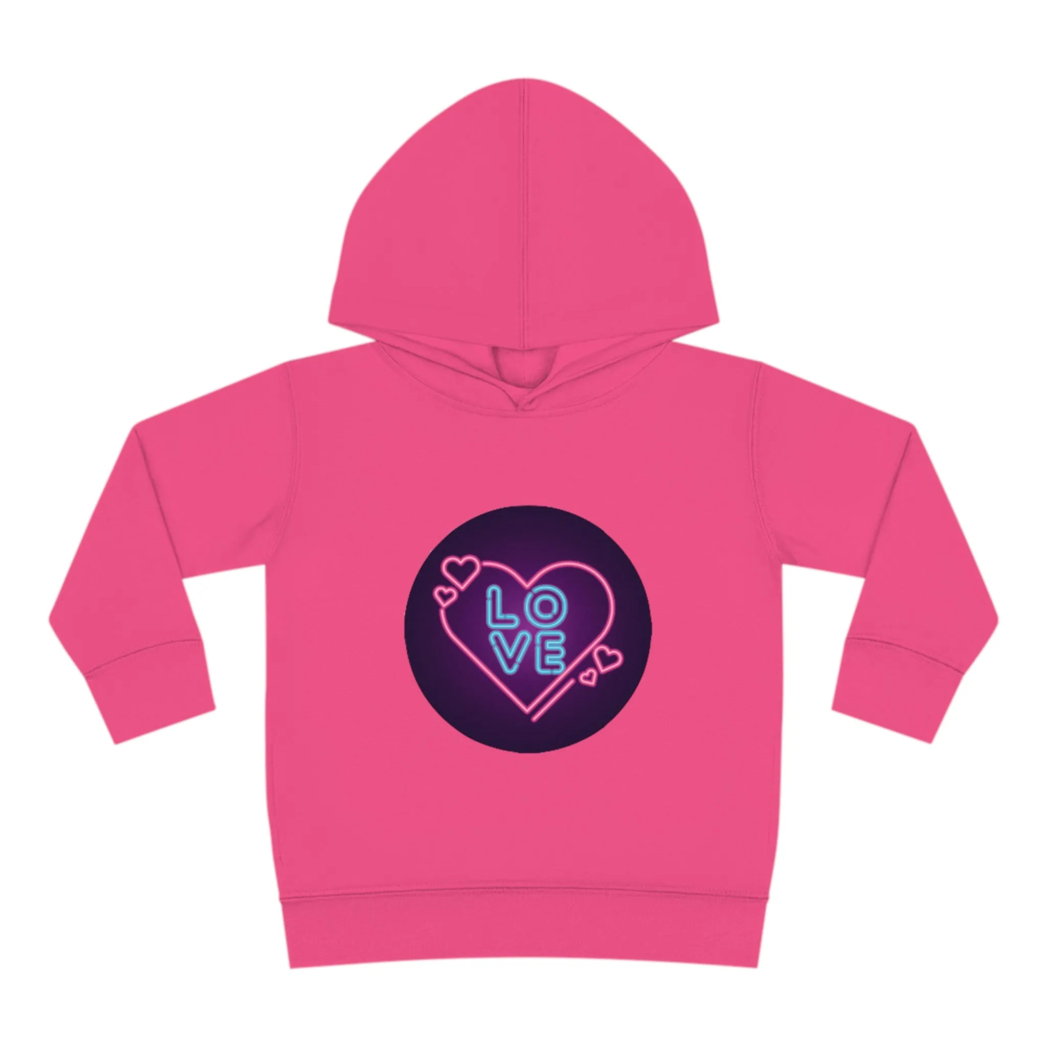 Toddler "Love Hearts"  Pullover Fleece Hoodie. Hoodie.Kids Clothes. Valentines Day. School Clothes. Pastel Colors. Gift for Kids