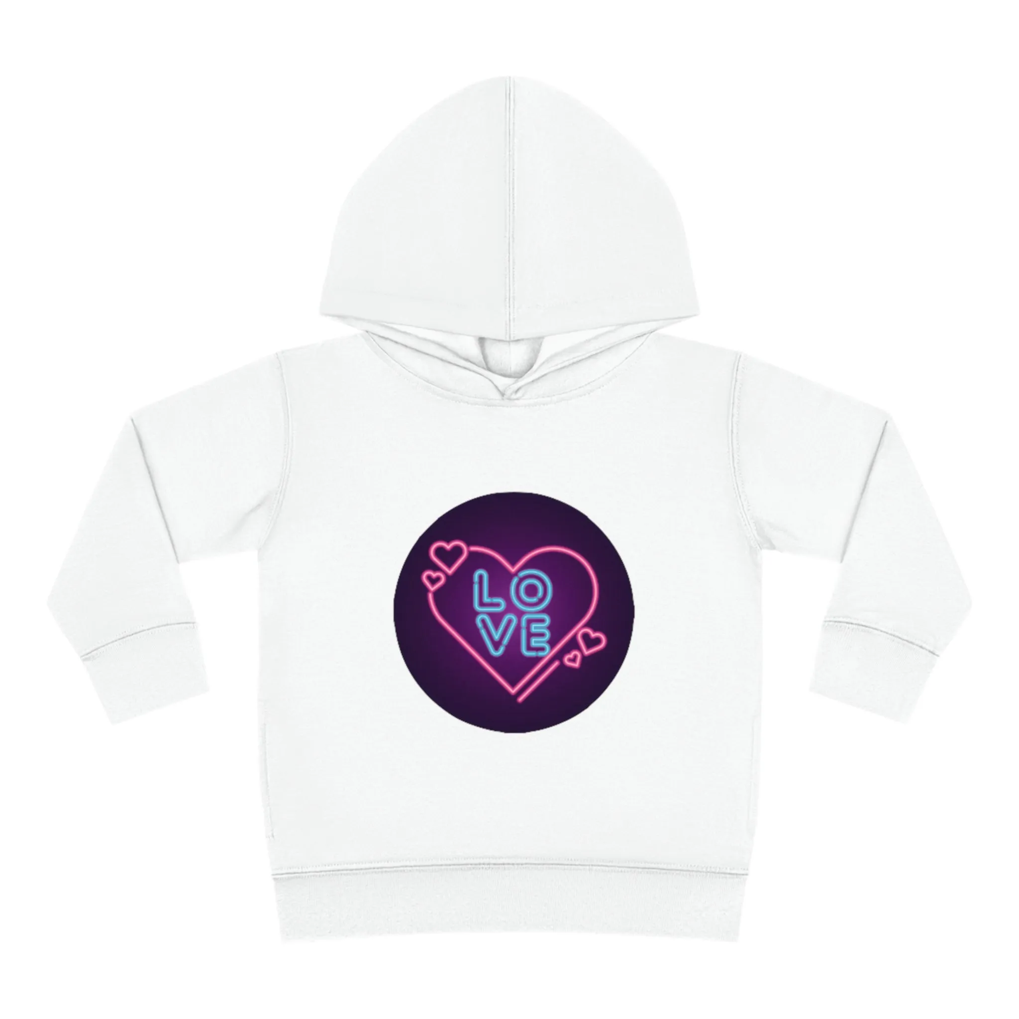 Toddler "Love Hearts"  Pullover Fleece Hoodie. Hoodie.Kids Clothes. Valentines Day. School Clothes. Pastel Colors. Gift for Kids