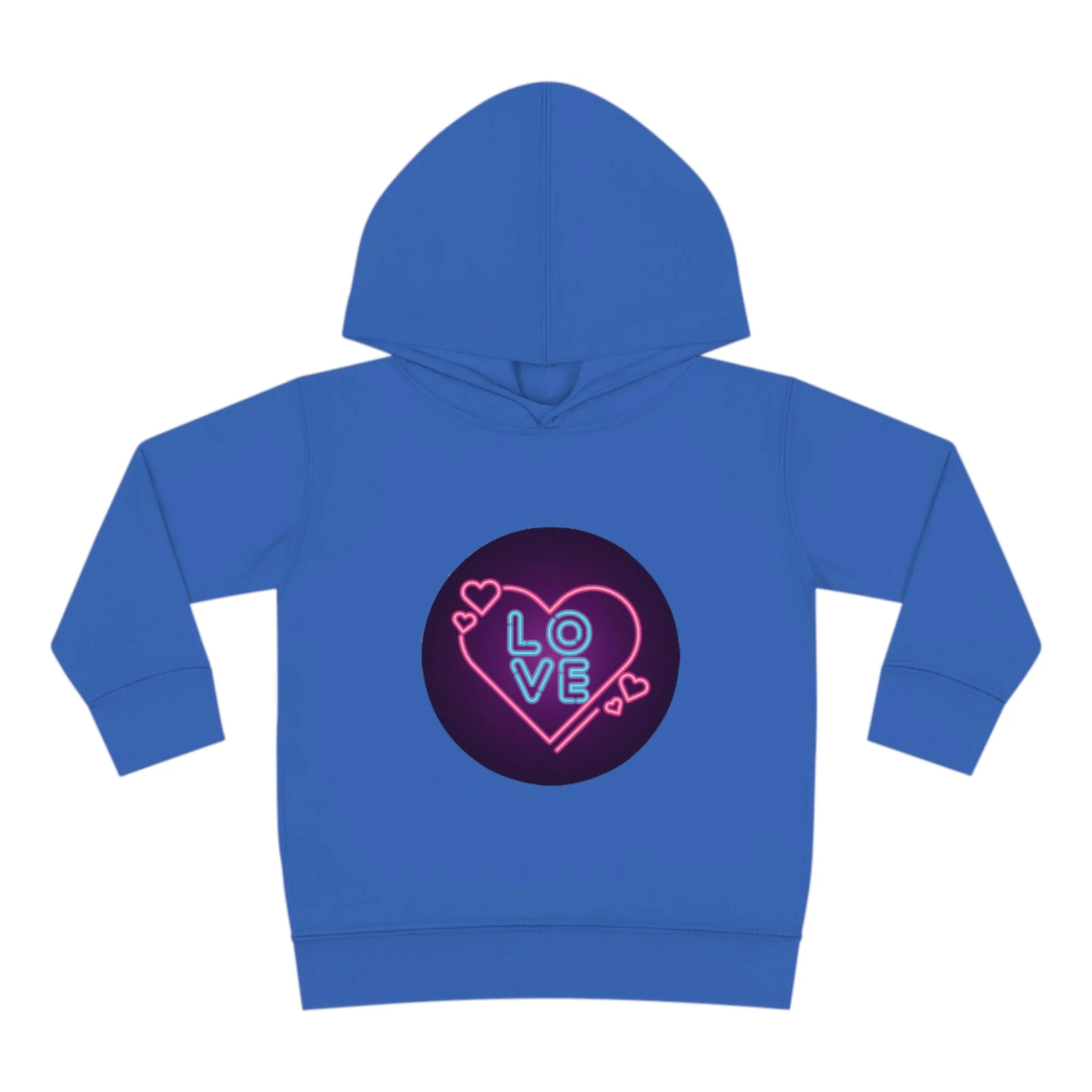 Toddler "Love Hearts"  Pullover Fleece Hoodie. Hoodie.Kids Clothes. Valentines Day. School Clothes. Pastel Colors. Gift for Kids
