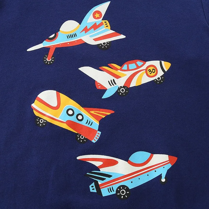Toddler/Kid Boy Cartoon Airplane Design Sweatshirt