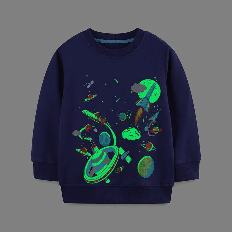 Toddler/Kid Boy Star Ship Design Sweatshirt