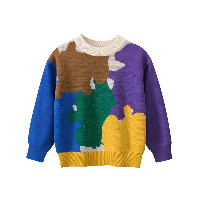 Toddler/Kid Boy's Long Sleeve Casual Winter Sweater