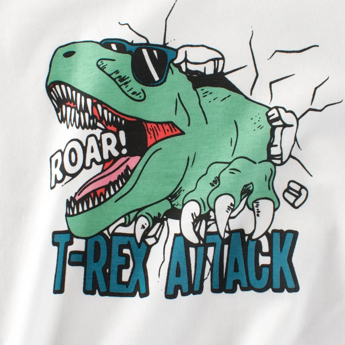 Toddler/Kid Boy's Roaring T-REX Print Design T-Shirt