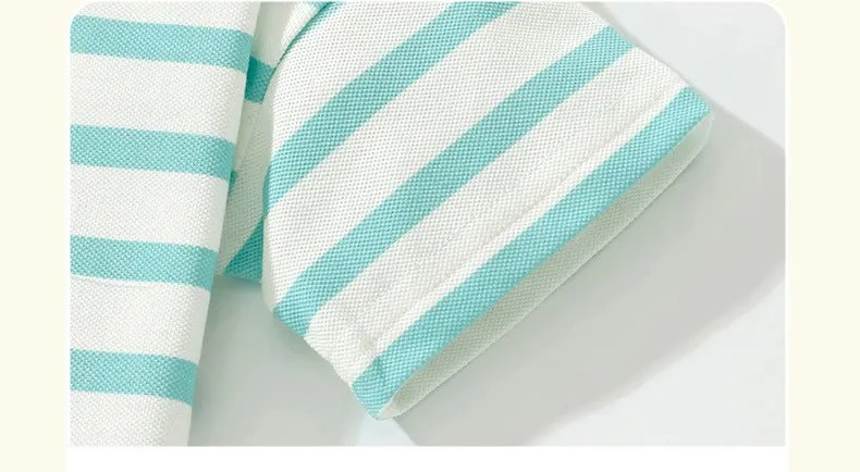Toddler/Kid Boy's Summer Striped Design Polo Top
