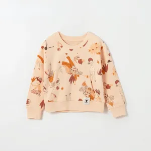 Toddler/Kid Girl Festive Autumn Prints Casual Sweatshirt