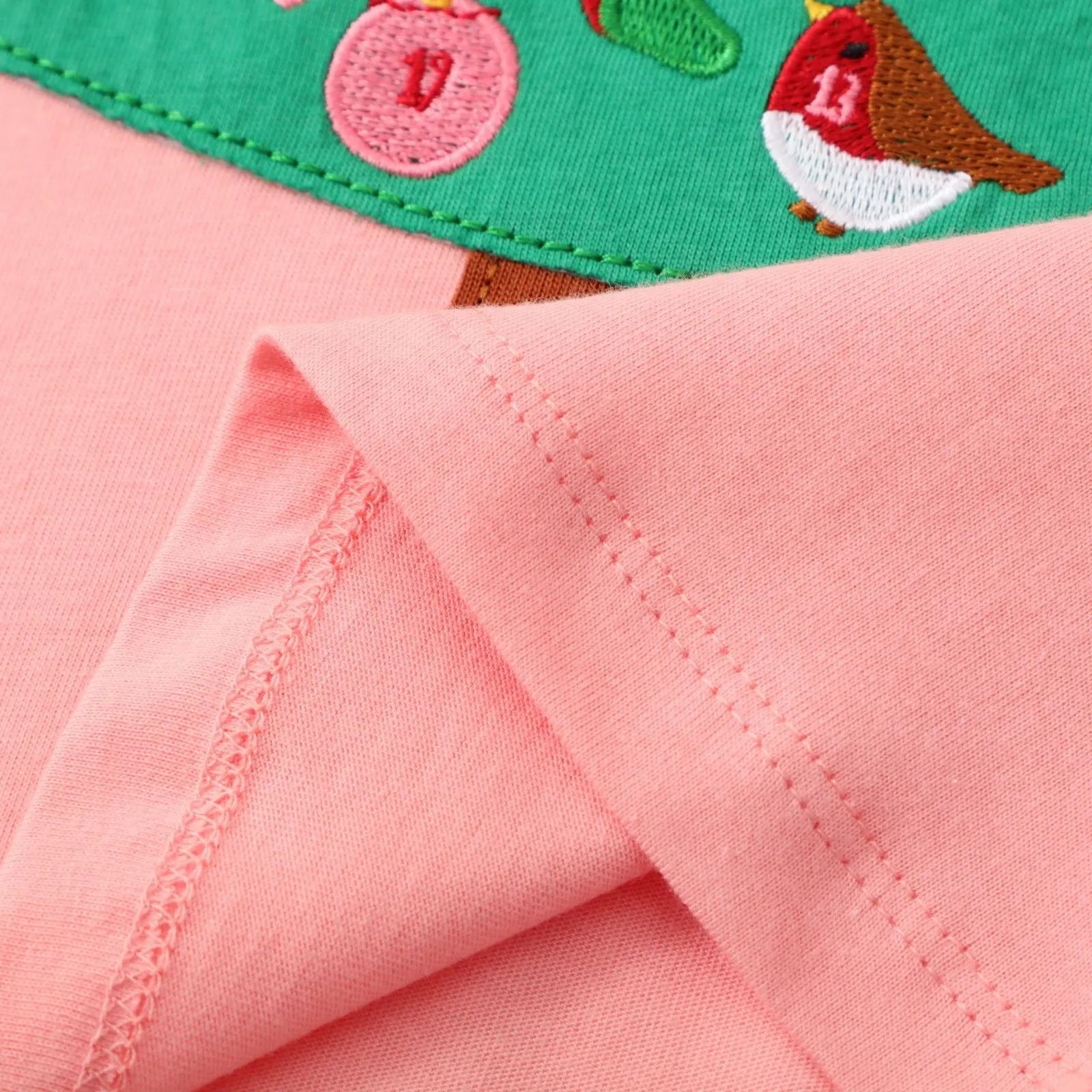 Toddler/Kid Girl's Christmas Tree Pink Long Sleeve Dress
