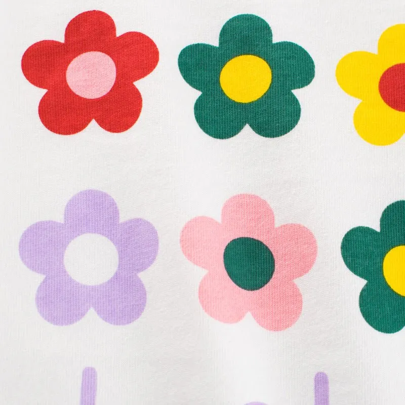 Toddler/Kid Girl's Floral Print Long Sleeve Shirt (2 colors)
