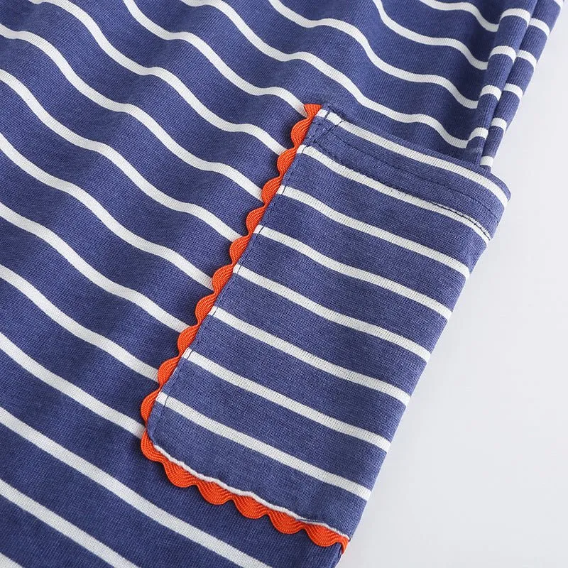 Toddler/Kid Girl's Sleeveless Stripe Cotton Dress