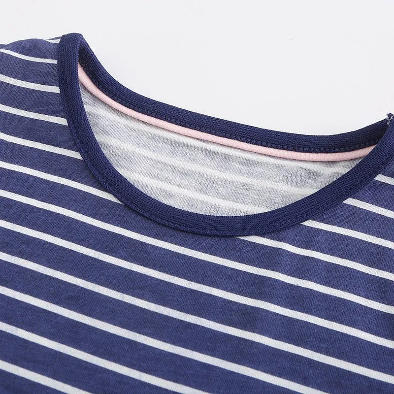 Toddler/Kid Girl's Sleeveless Stripe Cotton Dress