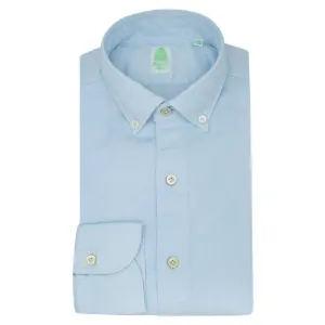 Tokyo cotton and linen jacquard garment dyed slim shirt