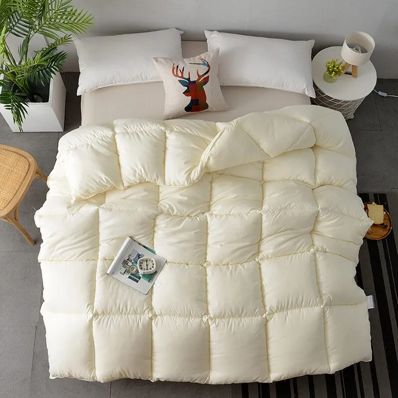 Toleet Cotton Wool Summer Cool Quilt Thickened Encrypted Warm Modern Minimalism Quilt Moisture Absorption Breathability Soft Bedding