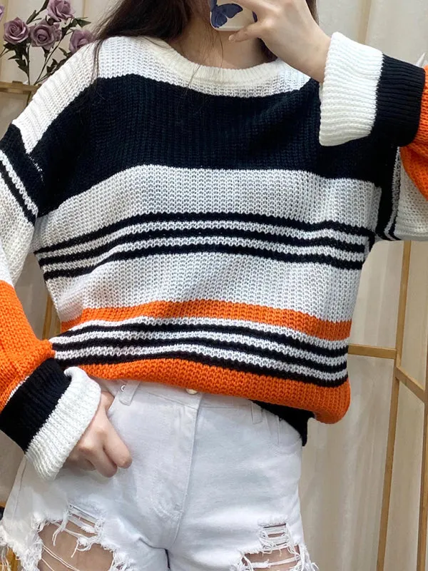Toleet-Winter outfits Women's Fashion Trend Striped Sweater