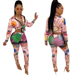 Tops & Bandage Pants Set - Culture Heaven Special