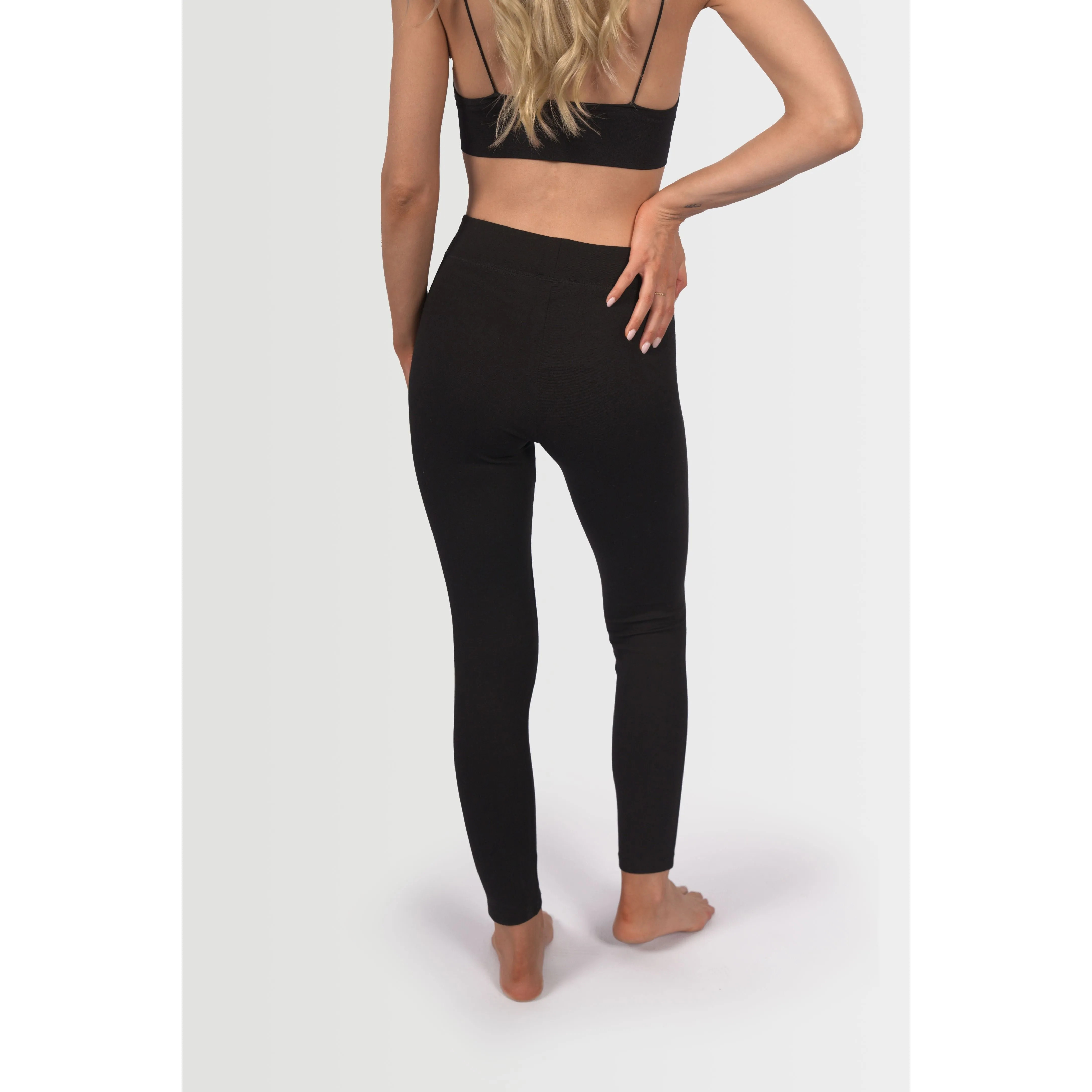 Topshop Women's Sports Stitch Ponte Leggings - Black