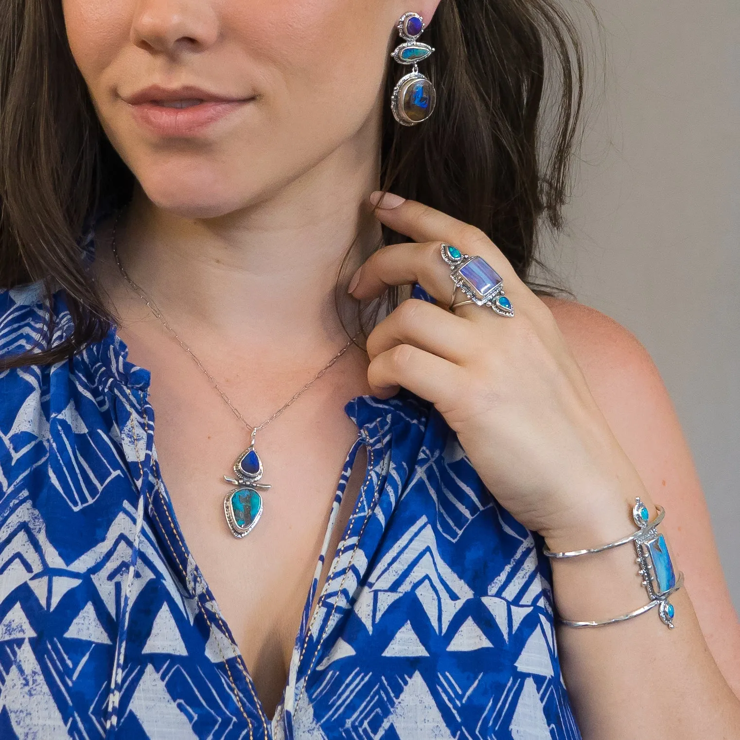 TOTEM Boulder Opal Pendant
