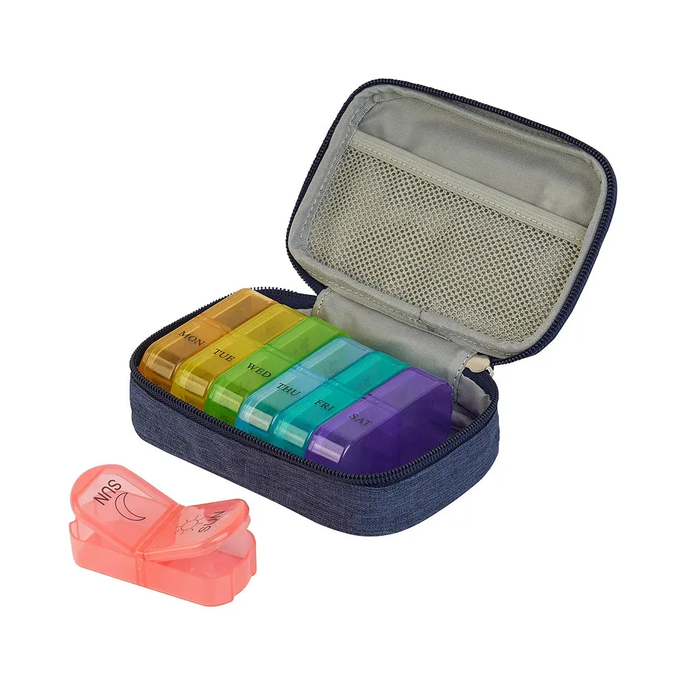 Travel Pill Carrier - Navy