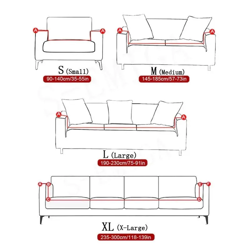 Trendily Premium Wrinkle-Free | Elastic Stretchable | Velvet Sofa Cover  Shiny Crushed Elegance Wine (SC-030)