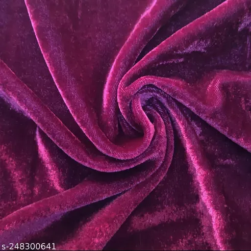 Trendily Premium Wrinkle-Free | Elastic Stretchable | Velvet Sofa Cover  Shiny Crushed Elegance Wine (SC-030)