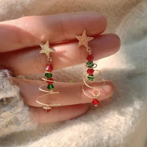 Trendy Christmas Holiday Drop Earrings