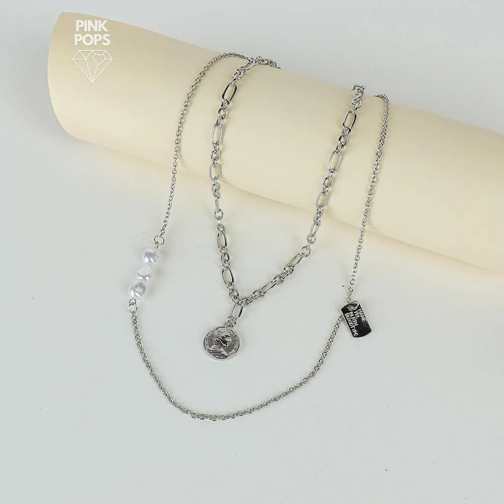 Trendy Fashion Double Layered Necklace