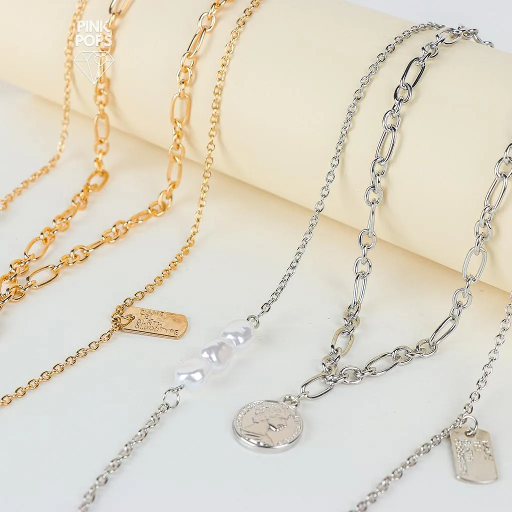 Trendy Fashion Double Layered Necklace