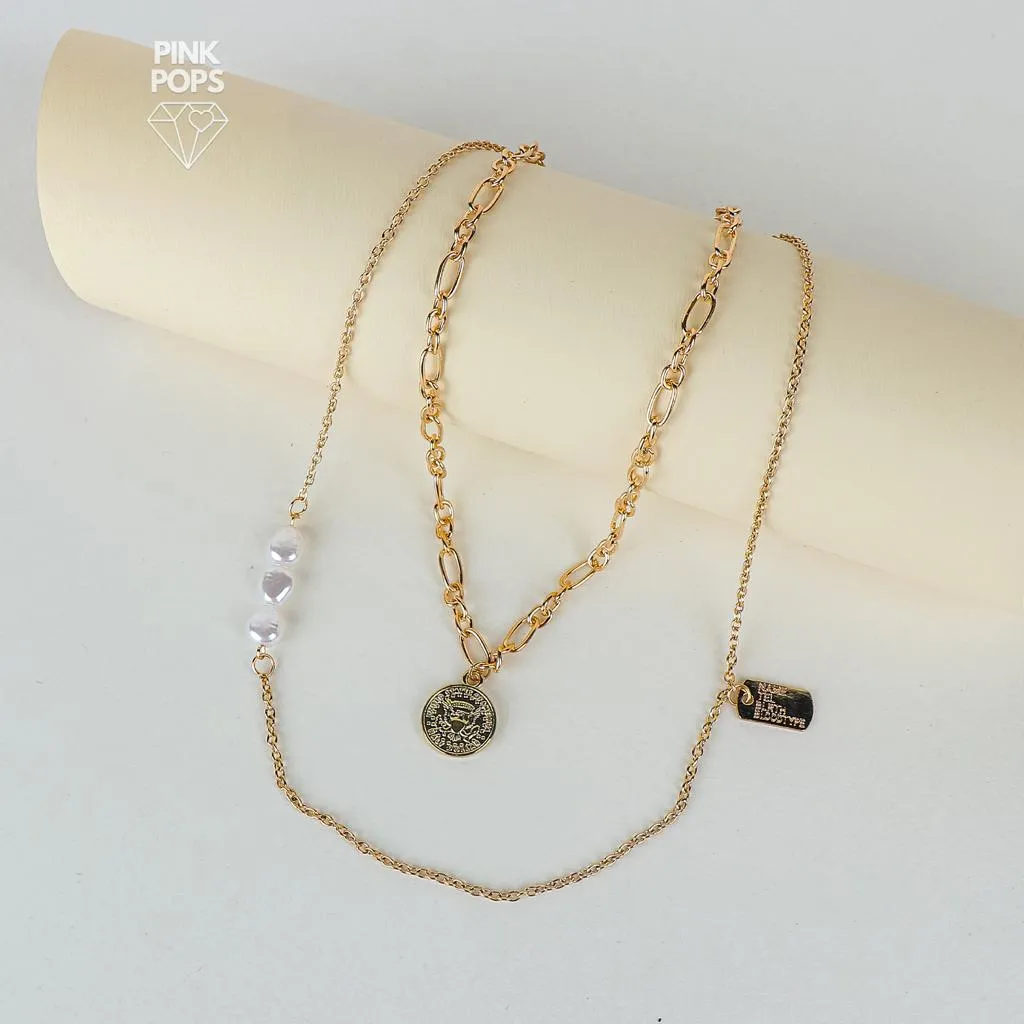 Trendy Fashion Double Layered Necklace