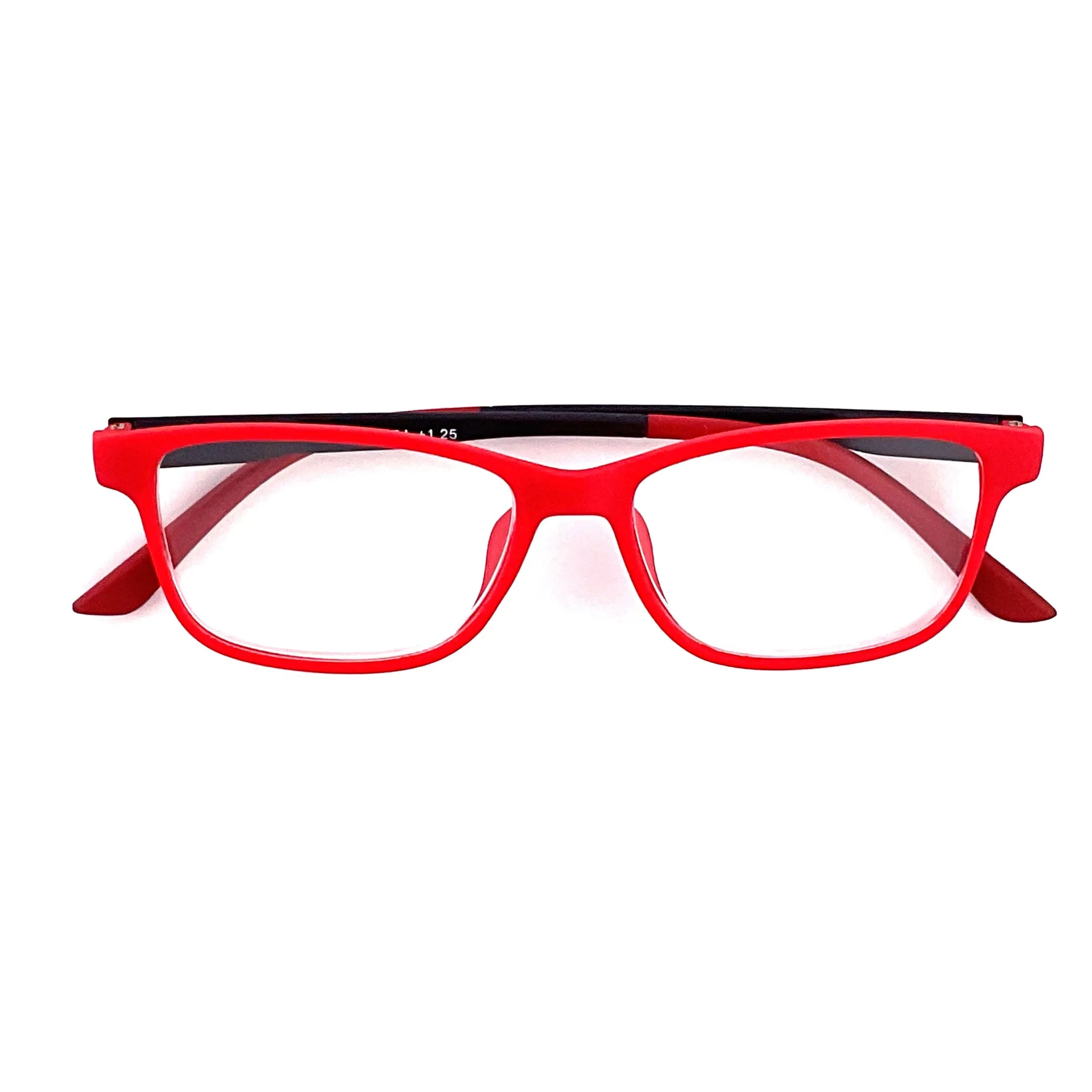 Trendy Fashion Red & Black Reading Glasses