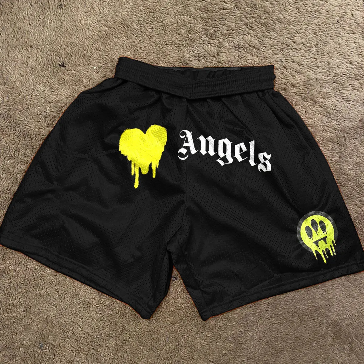 Trendy Retro Casual Street Mesh Shorts