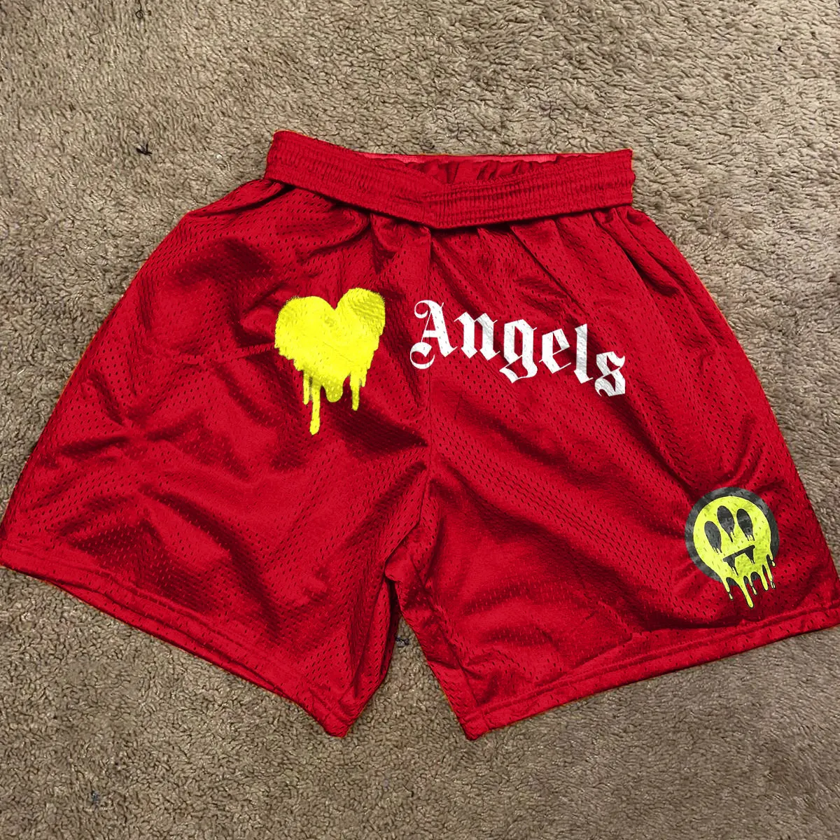 Trendy Retro Casual Street Mesh Shorts