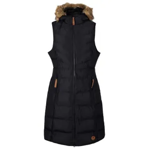 Trespass XXL Black Woman's Audrey Long Padded Gilet Jacket
