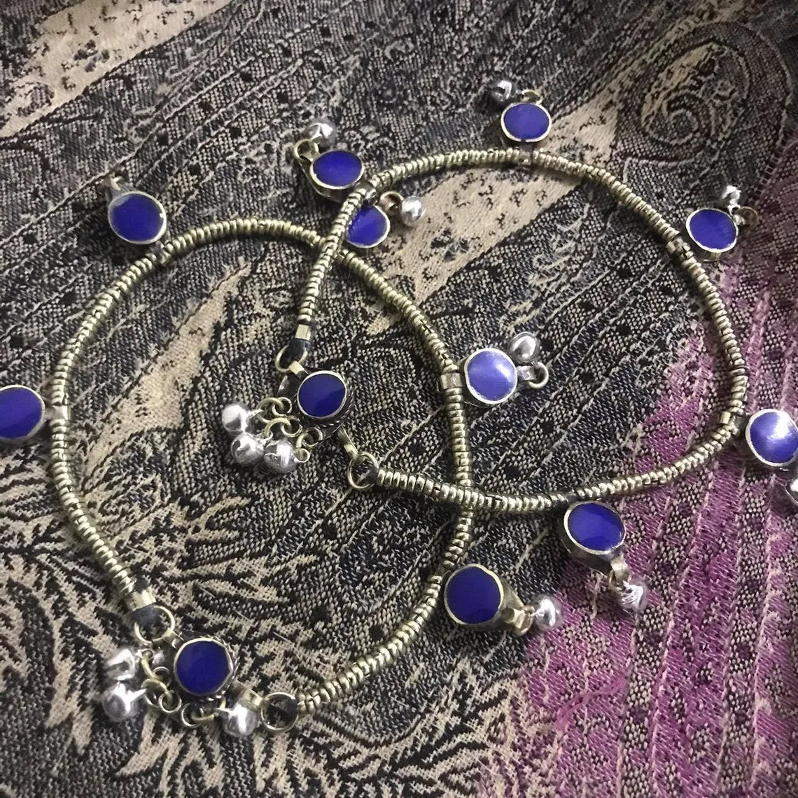 Tribal Anklets With Silver Bells, Body Jewelry