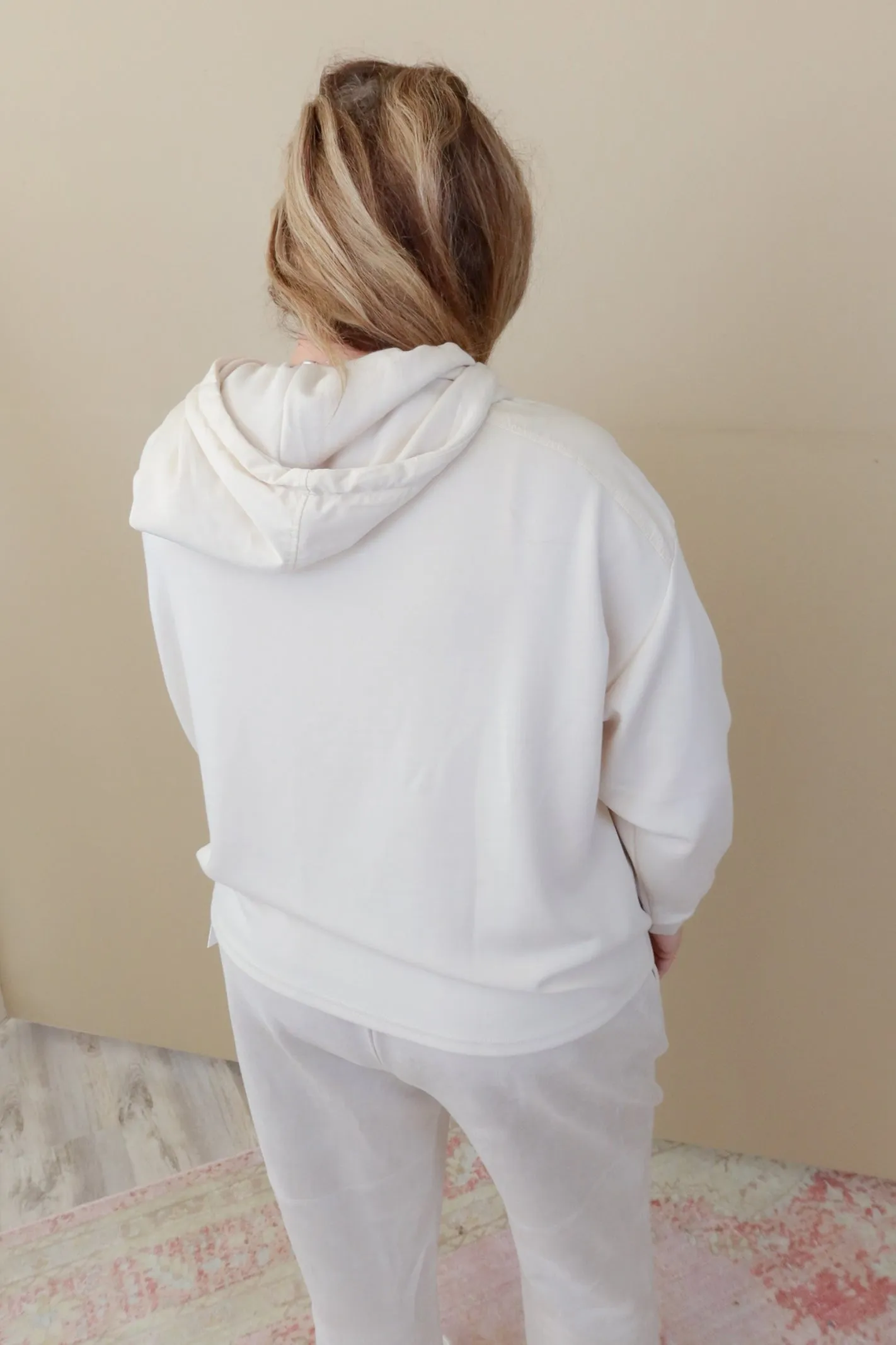 Tribal Brand Eggshell Lux Stretch Hooded Top