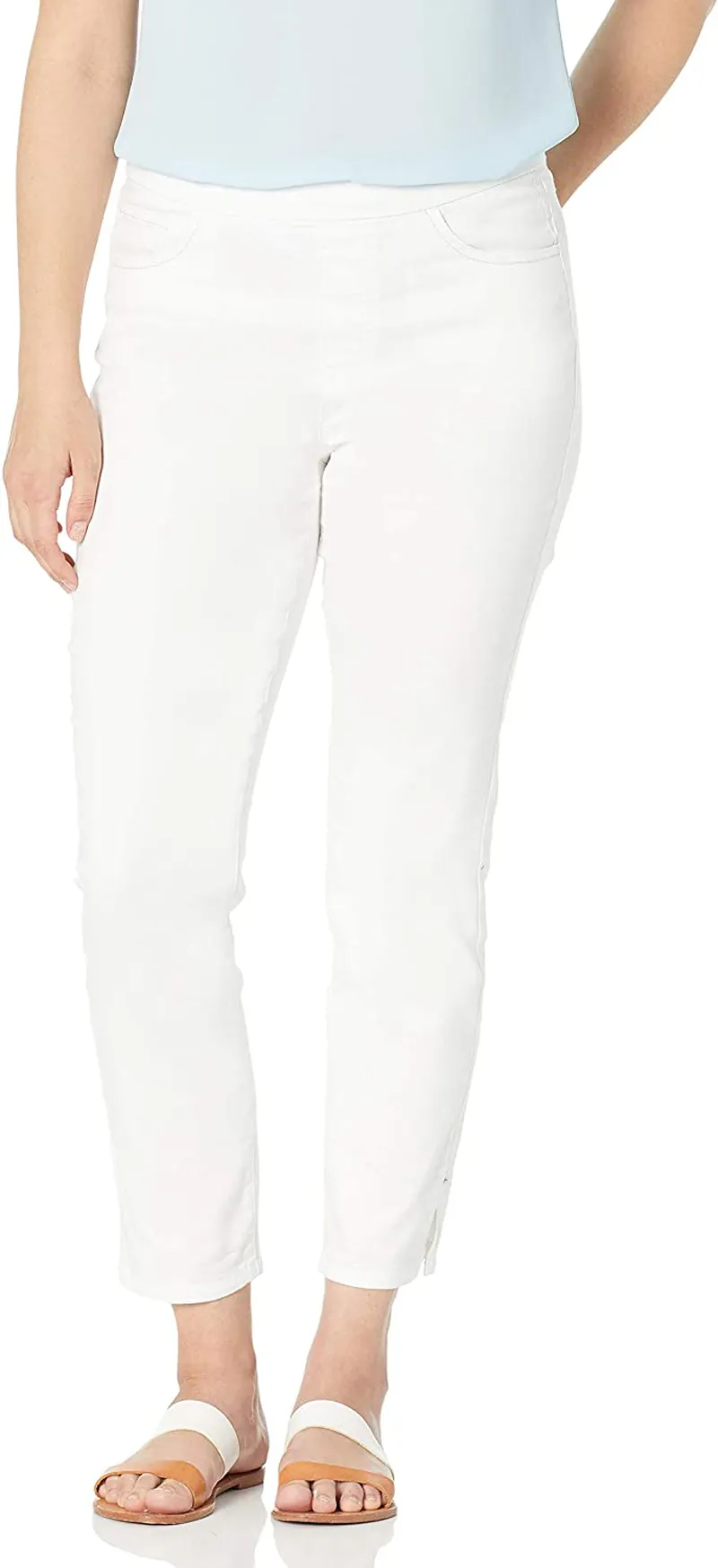 Tribal Women's Pull on Ankle Pant W/Lurex Twill Tape DTL