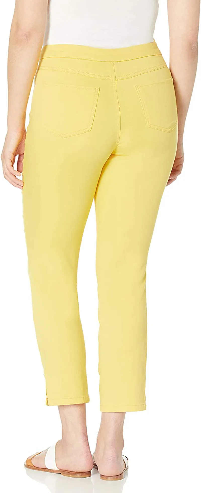 Tribal Women's Pull on Ankle Pant W/Lurex Twill Tape DTL