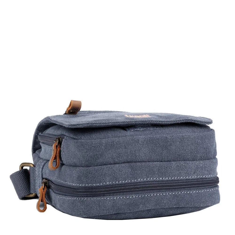 Troop London Small Zip Front Crossbody Bag - Blue