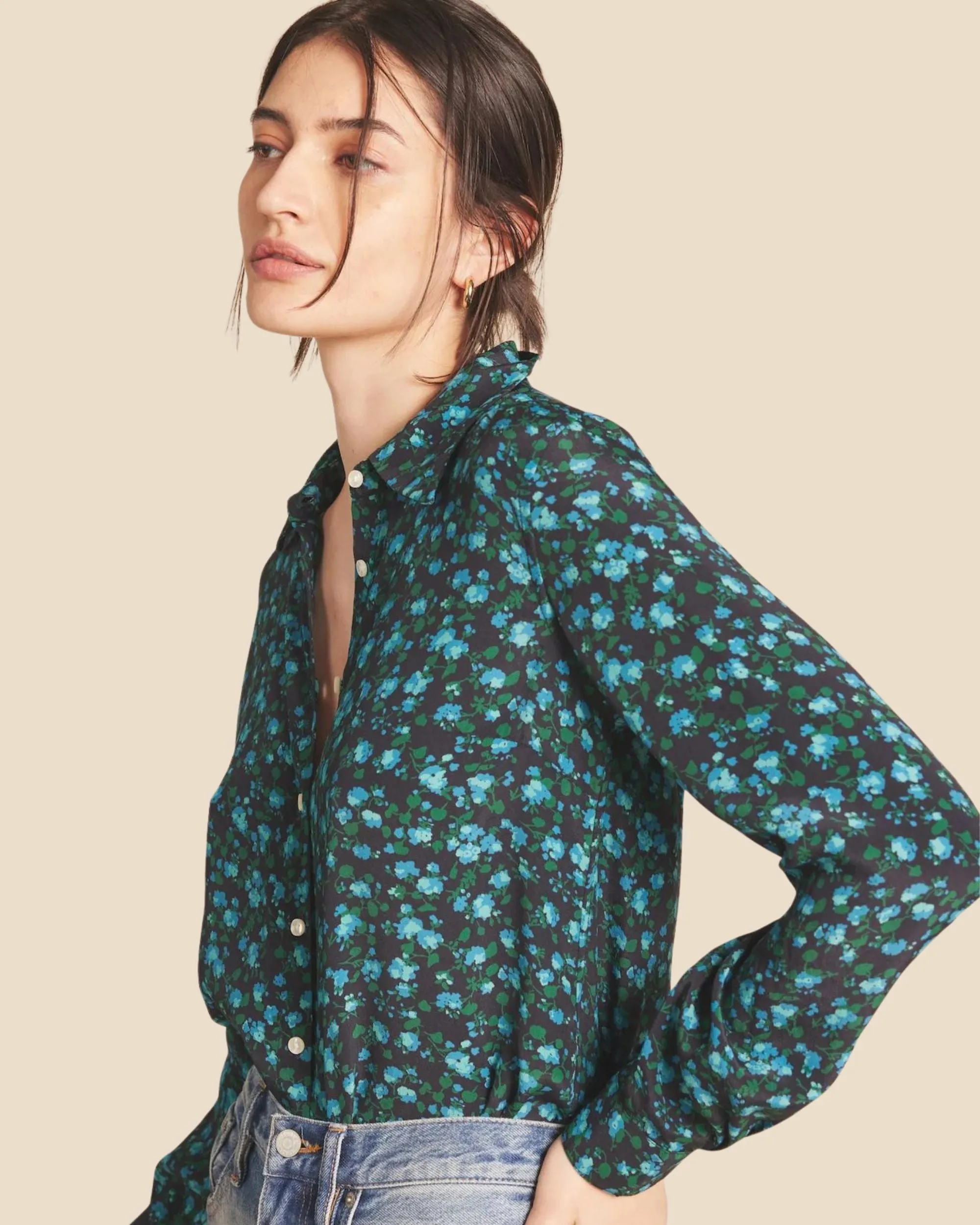 Trovata Jacquelin Shirt Blue Larkspur