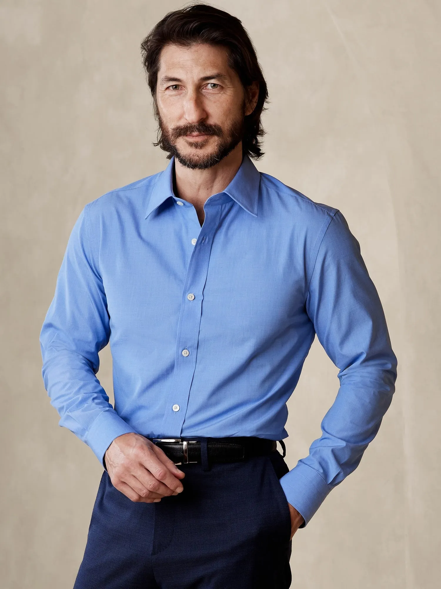 True Slim Premium Poplin Dress Shirt